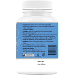 Right side of a Hi-D Natural Vitamin D 1000 IU + Beta Glucan 60 capsules bottle showing ingredients and nutrition facts.