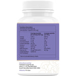 Side view of a 60 capsule tub of Hi-D Natural Vitamin D 3000 IU made from organic shiitake mushrooms.