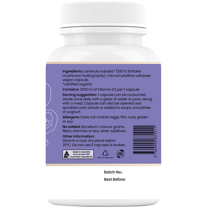 Hi-D Natural Vitamin D 3000 IU 60 Caps