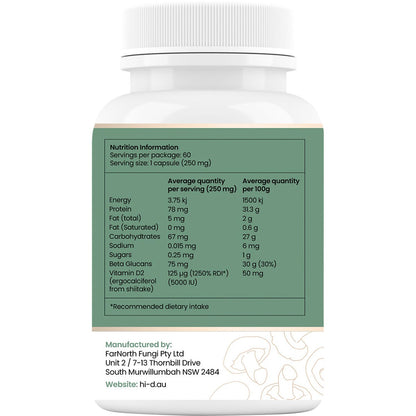 Hi-D Natural Vitamin D 5000 IU 60 Caps