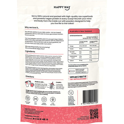 Happy Way Vegan Protein Water Powder Sour Berry 420g