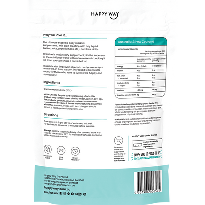 Happy Way Creatine Powder Monohydrate 750g