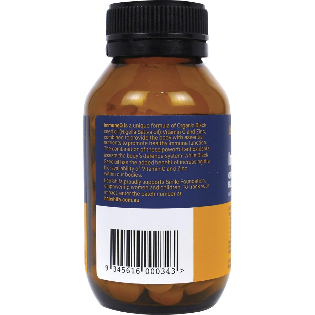 Hab Shifa ImmuneQ Organic Black Seed Tabletswith Vitamin C & Zinc 120 Tabs Payless 4 Organics
