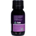 Hab Shifa TQ+ Organic Black Seed Oil 50ml amber glass bottle featuring a dropper cap and a white label.