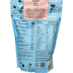 Happy Way Ashy Bines Choc Coconut Vegan Protein Powder 500g bag featuring chocolate and coconut illustrations.