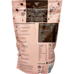 500g pouch of Happy Way Ashy Bines Triple Choc Fudge Whey Protein Powder on a white background.