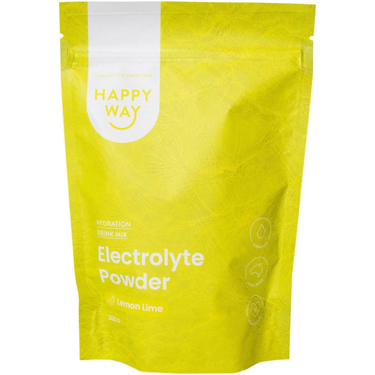 Happy Way Electrolyte Powder Lemon Lime 300g Payless 4 Organics