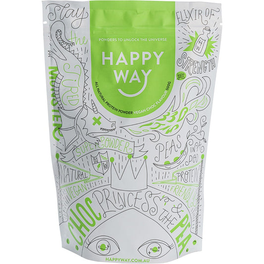Happy Way Pea Protein Powder Chocolate 500g Payless 4 Organics
