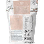 Box of Happy Way Vegan Vanilla Protein Powder containing six 60g sachets with yellow floral details.
