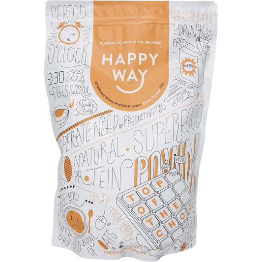 Happy Way Whey Protein Powder Chocolate 1kg Payless 4 Organics