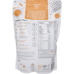 Happy Way 1kg Chocolate Whey Protein Powder tub featuring a brown label and organic cacao illustrations.