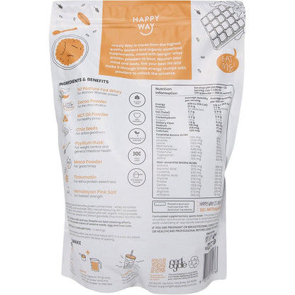 Happy Way Whey Protein Powder Chocolate 1kg Payless 4 Organics