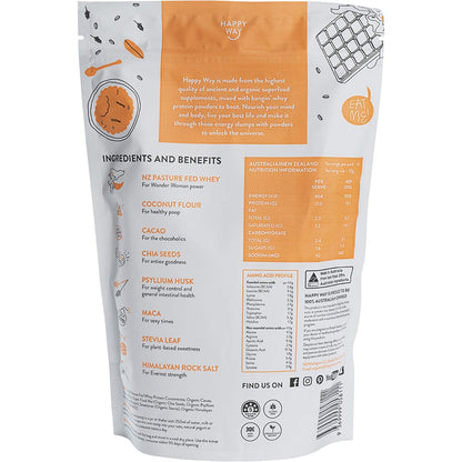 Happy Way Whey Protein Powder Chocolate 500g Payless 4 Organics