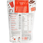 500g pouch of Happy Way Chocolate Hazelnut Whey Protein Powder on a plain white background.
