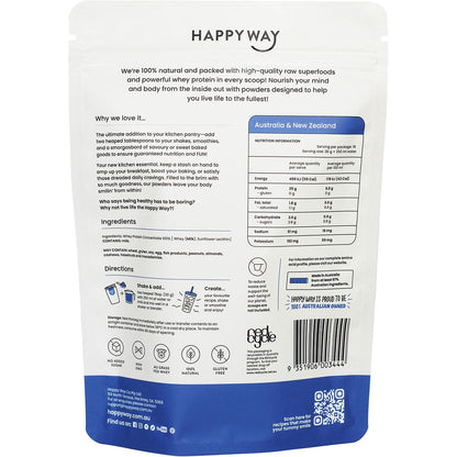 Happy Way Whey Protein Powder Flavourless 500g Payless 4 Organics
