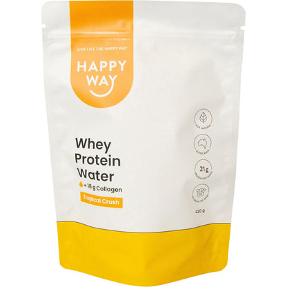 Happy Way Whey Protein Water Tropical Crush 420g Payless 4 Organics