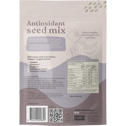 Hemp Foods Australia Antioxidant Seed Mix 180g (Pack of 5) Payless 4 Organics