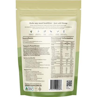 Hemp Foods Australia Australian Hemp Seeds Hulled 800g Payless 4 Organics