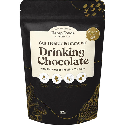 Hemp Foods Australia Drinking Chocolate Gut Health & Immune 112g Payless 4 Organics