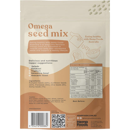 Hemp Foods Australia Omega Seed Mix 200g (Pack of 5) Payless 4 Organics