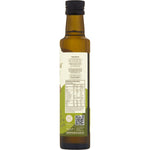 Back of Hemp Foods Australia Organic Hemp Gold Seed Oil bottle showing nutrition facts, ingredients, and usage instructions.