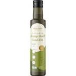 500ml bottle of Hemp Foods Australia Organic Hemp Gold Seed Oil with Omega 3, 6, and 9 on a white background.