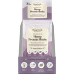 Back of a Hemp Foods Australia Organic Hemp Protein Shake 7-pack box with nutrition facts and ingredients.
