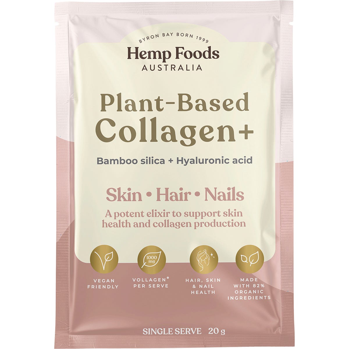 Hemp Foods Australia Plant-Based Collagen+ Berry 20g (Pack of 7) Payless 4 Organics