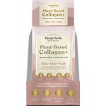 Back of Hemp Foods Australia Plant-Based Collagen+ Berry 7-pack box with nutrition facts and ingredients.