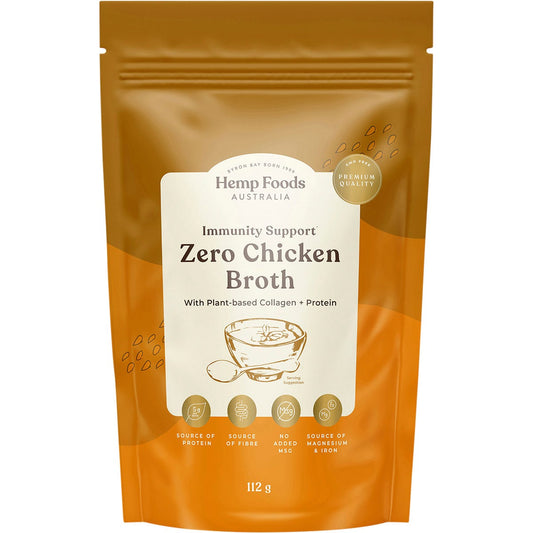 Hemp Foods Australia Zero Chicken Broth Immunity Support 112g Payless 4 Organics
