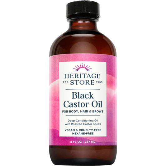 Heritage Store Black Castor Oil 237ml Payless 4 Organics