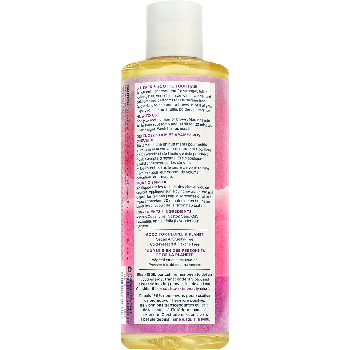 Heritage Store Lavender Castor Oil 237ml Payless 4 Organics