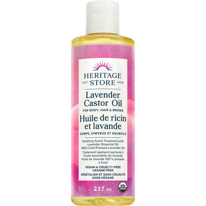 Heritage Store Lavender Castor Oil 237ml Payless 4 Organics