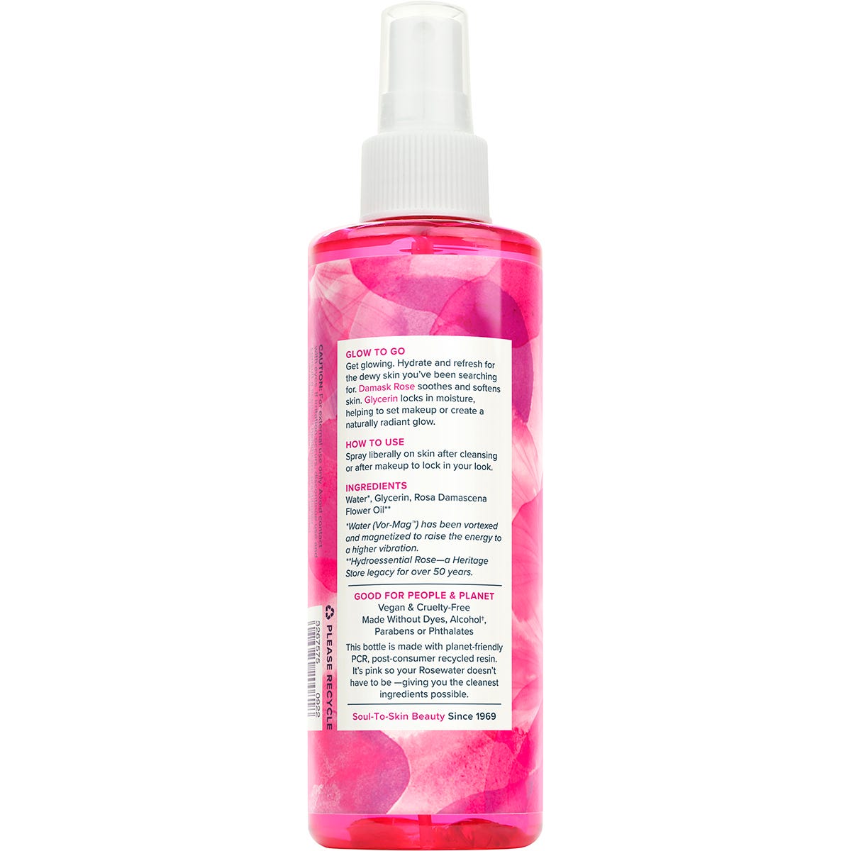 Heritage Store Rosewater & Glycerin Hydrating Facial Mist 237ml Payless 4 Organics