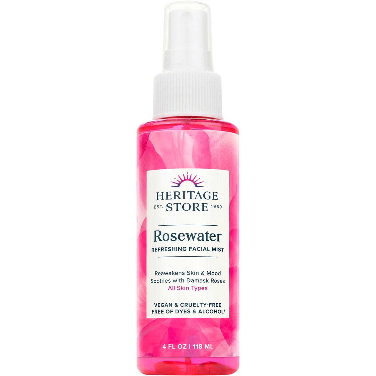 Heritage Store Rosewater Refreshing Facial Mist 118ml Payless 4 Organics