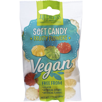 J.Luehders Soft Vegan Candy Fruity Flowers 80g (Pack of 10) Payless 4 Organics