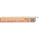 Close-up of the Jack N' Jill Stage 3 silicone brush showing the soft bristles and unique double-sided design.