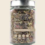 Back of Kintra Blends Clarity 40g tea pack showing ingredients, brewing instructions, and nutritional information.