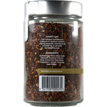 Back of a 150g Kintra Foods Dandy Chai Detox Blend jar showing ingredients and nutritional information.