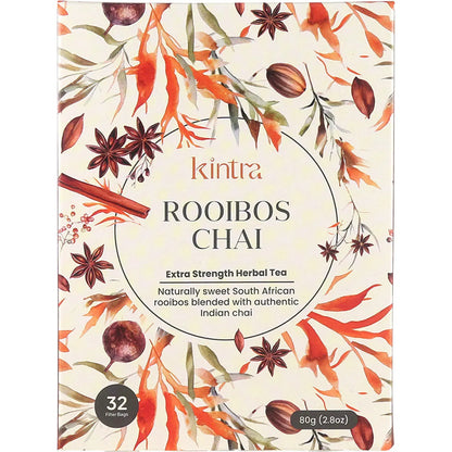 Kintra Foods Rooibos Chai Tea Bags 32 Pack