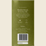Side view of a Kintra Blends Formosan Green Tea 250g bag highlighting organic and natural product features.