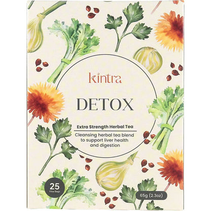 Kintra Foods Herbal Tea Bags Detox & Cleanse 25 Pack
