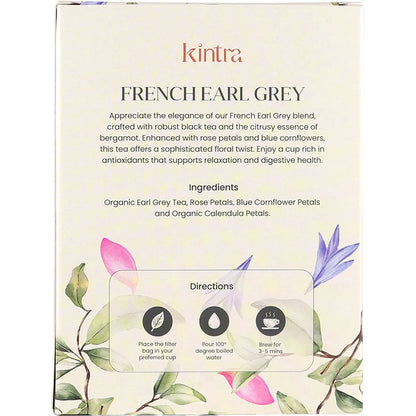 Kintra Foods Herbal Tea Bags French Earl Grey 25 Pack