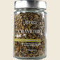 Kintra Blends 40g loose leaf chamomile tea in a glass jar with a white label and gold accents.