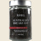 100g jar of Kintra Foods English Breakfast loose leaf tea with a black lid and white label.