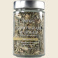 70g jar of Kintra Lemongrass & Ginger with Lemon Myrtle loose leaf tea featuring a green and yellow label.