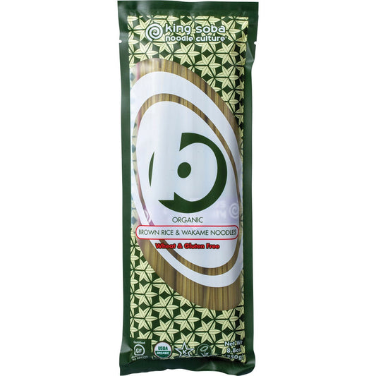 King Soba Organic Brown Rice & Wakame Noodles 250g Payless 4 Organics