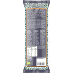 Back of a 250g King Soba organic pumpkin, ginger, and rice noodles pack with nutritional facts and cooking instructions.