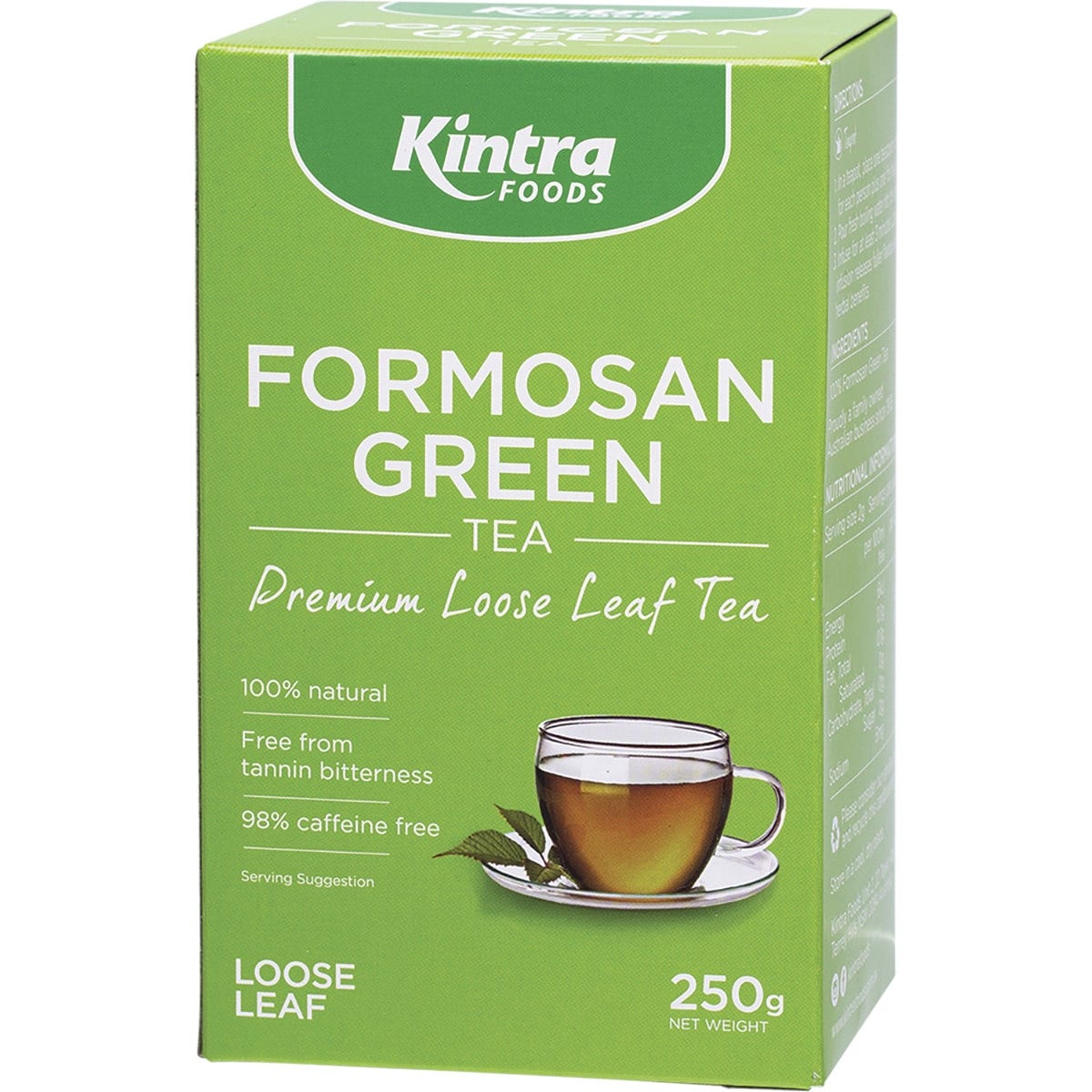 Kintra Foods Formosan Green Tea Loose Leaf 250g Payless 4 Organics