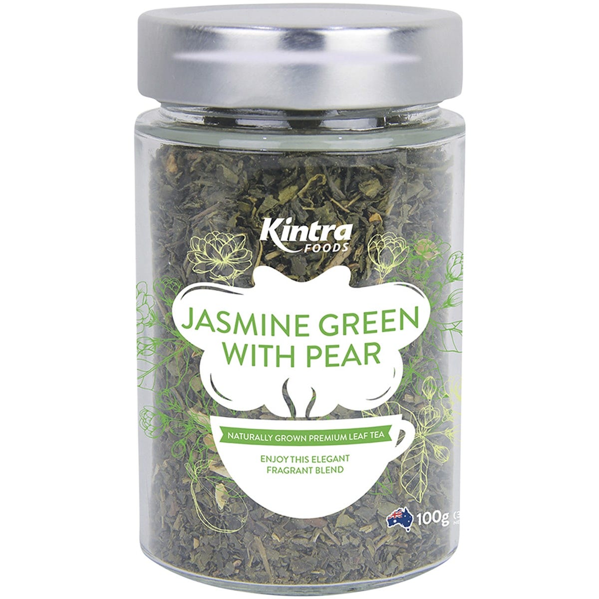 Kintra Foods Loose Leaf Tea Jasmine Green with Pear 100g Payless 4 Organics